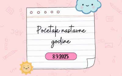 Početak nastavne godine 2025./2026.